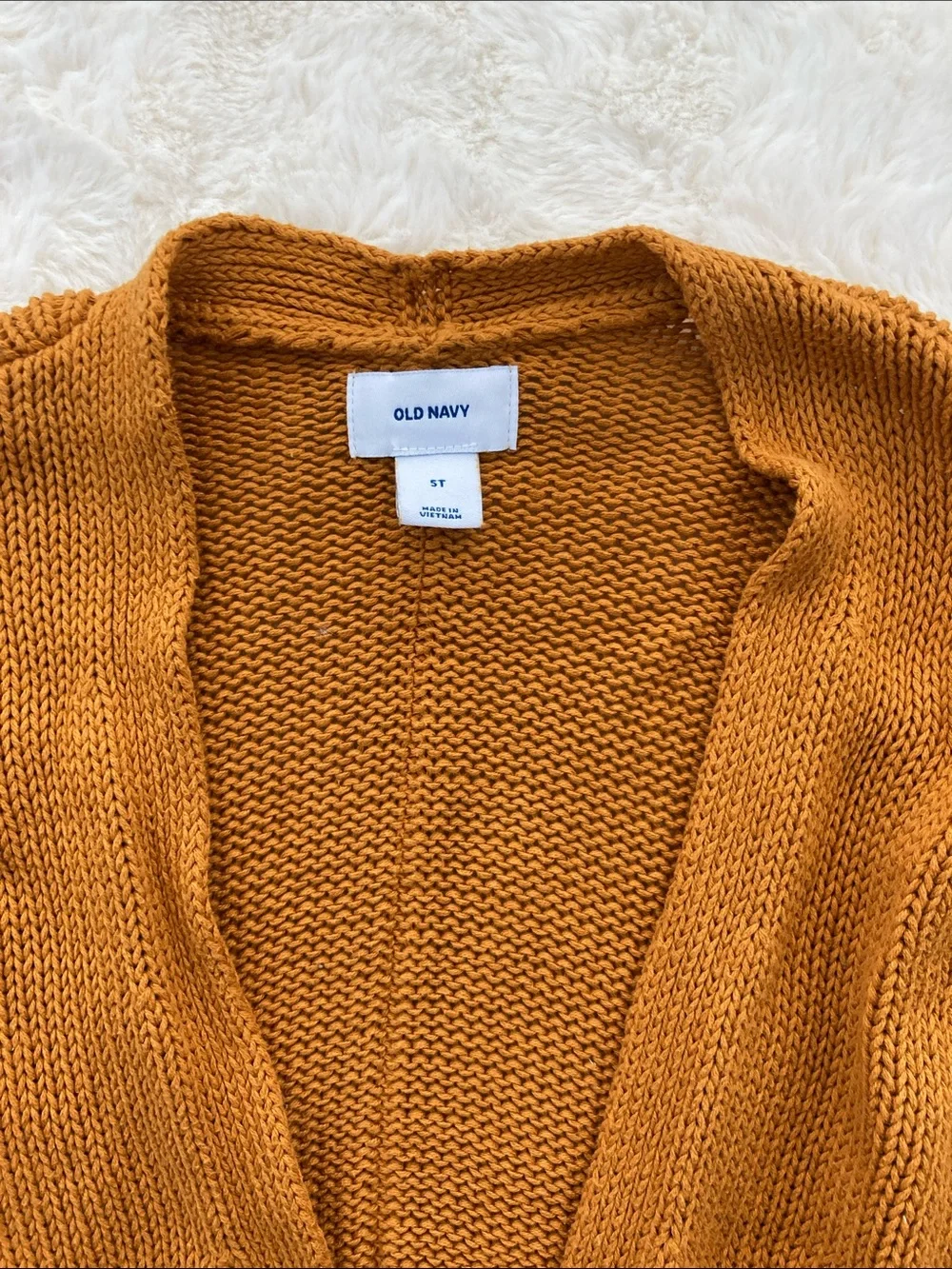SALE! 50% Off Kids Old Navy Brown Open-Front Knit Cardigan with Pockets Size 5T